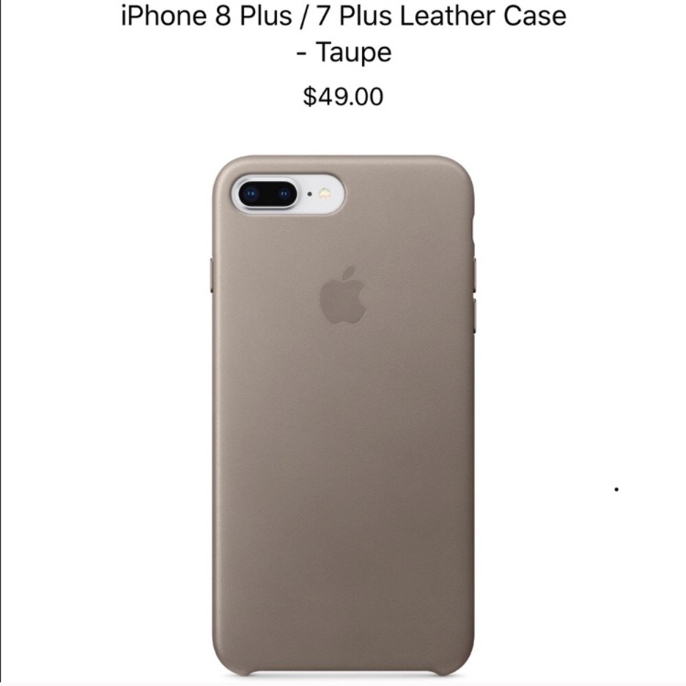 iPhone 8 Plus / iPhone 7 Plus Leather Case (Taupe)